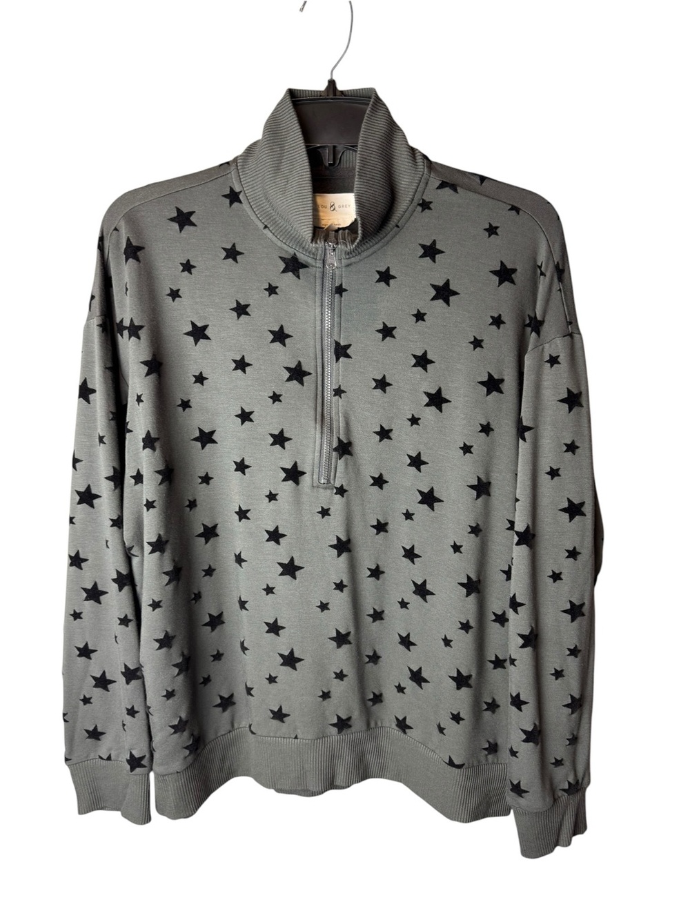 Lou & Grey Signaturesoft Star Quarter Zip Long Sleeve L